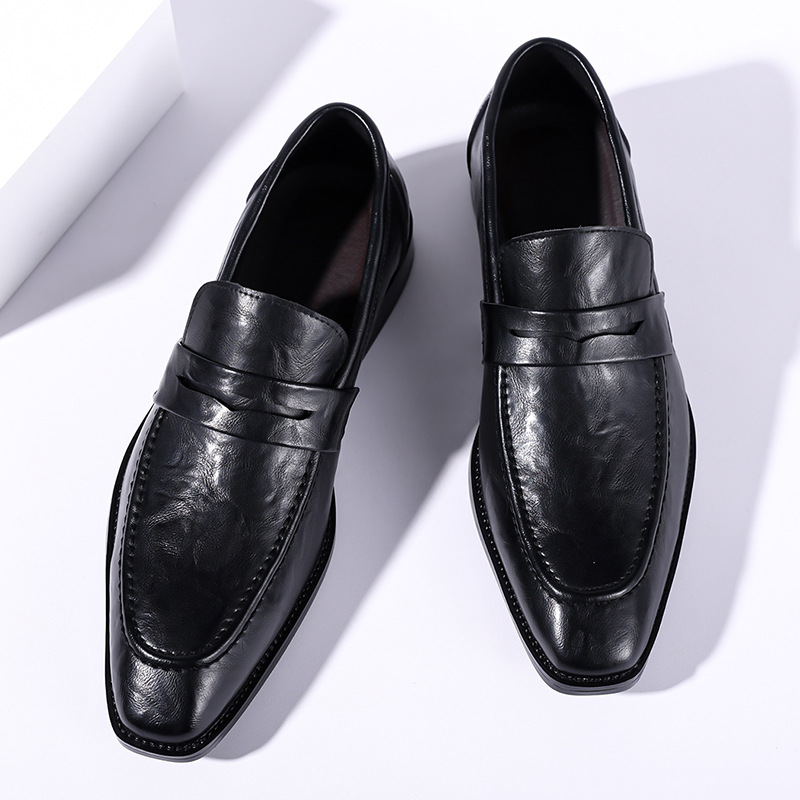 Large-size Slip-on Mens Leather Shoes Classic For Business photo 2