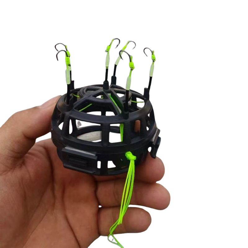 Anti-upside-down Bait Cage Hook Casting Rod Rig photo 5
