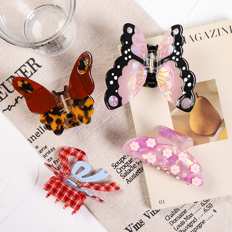 Hairclip Butterfly Acetic Acid Premium Grip Clip photo 1