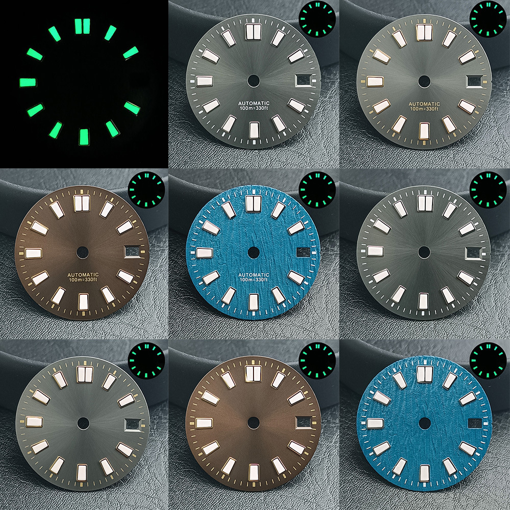 Sunburst Dial Compatible With NH35 Mechanical Movement photo 1