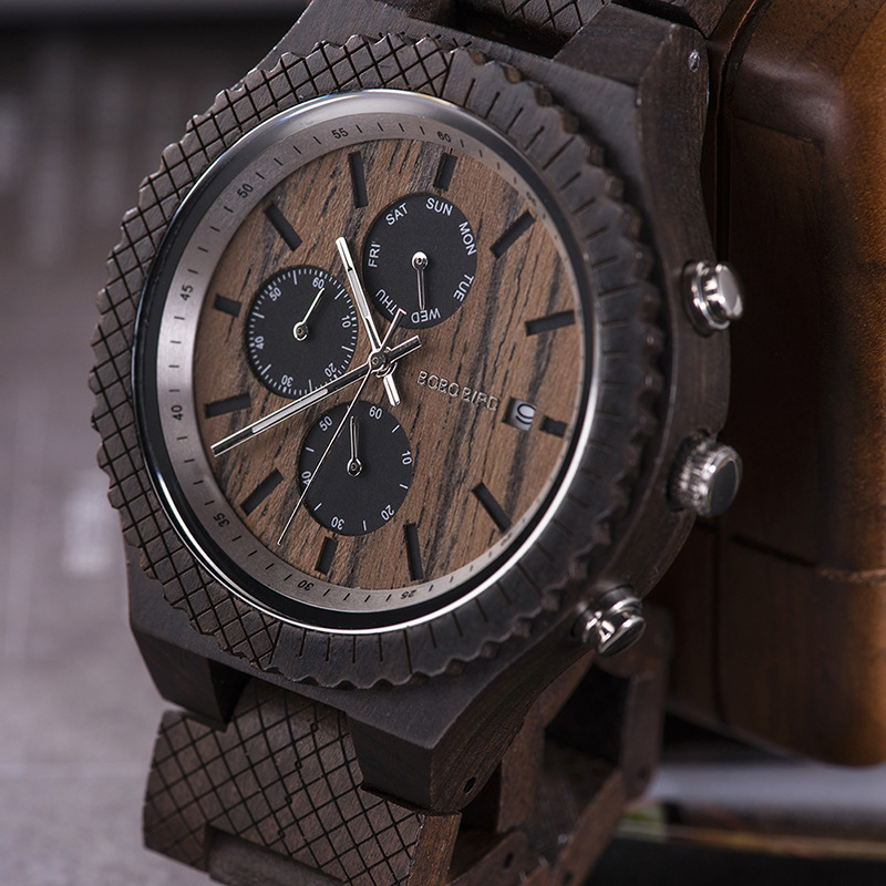 Unisex Sporty Wooden Watch photo 4