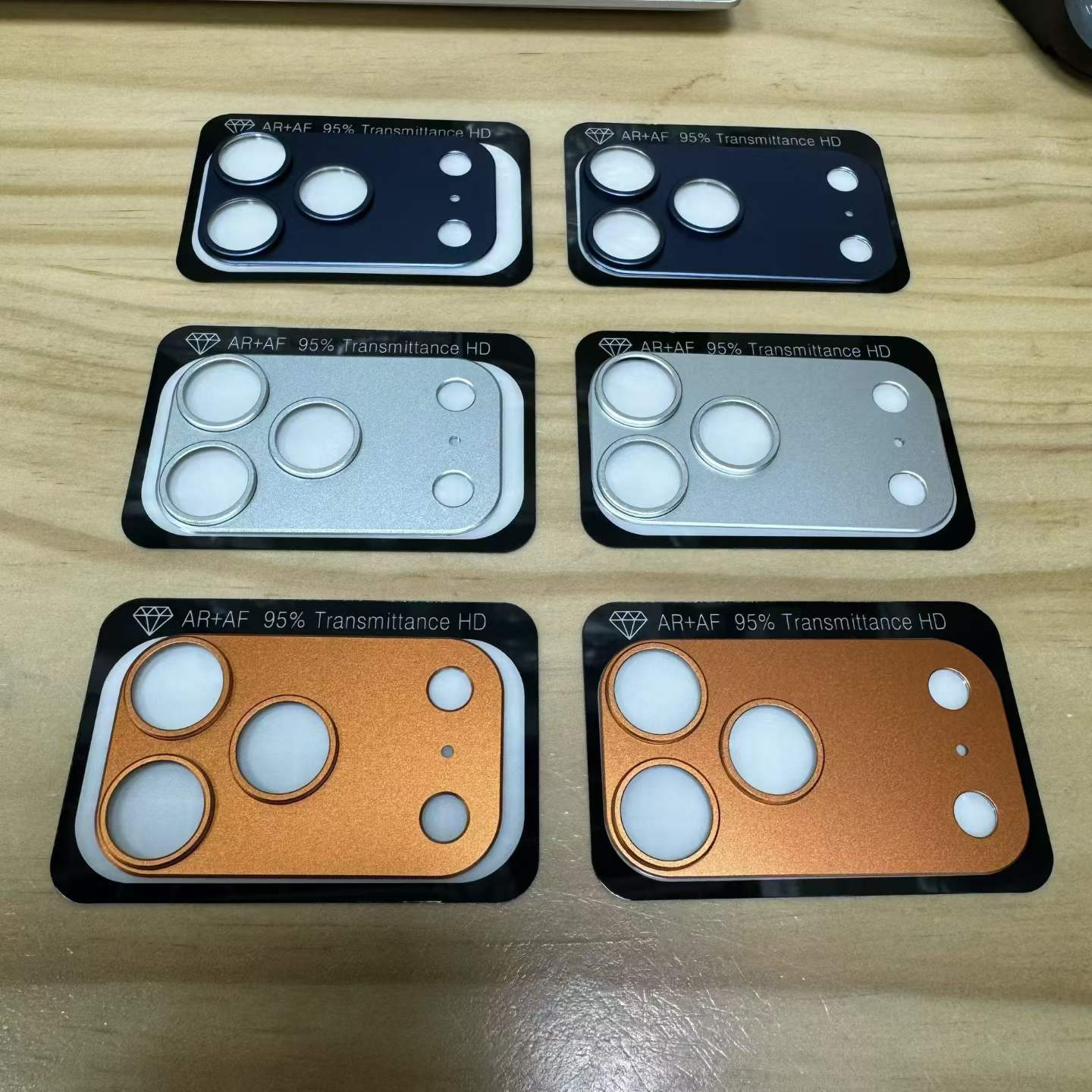 All-in-one Matte Hollowed-out Metal Armor Phone Lens Protector photo 5