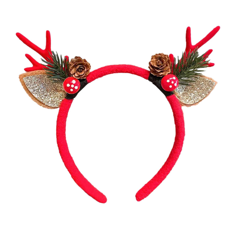 Christmas Ornament Headpiece Cute Antler Hairband photo 7
