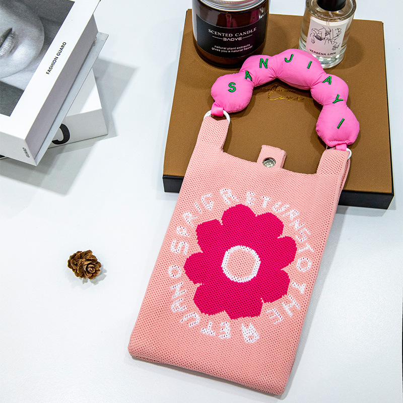 High-end Women's Knitted Phone Bagversatile And All-match photo 1