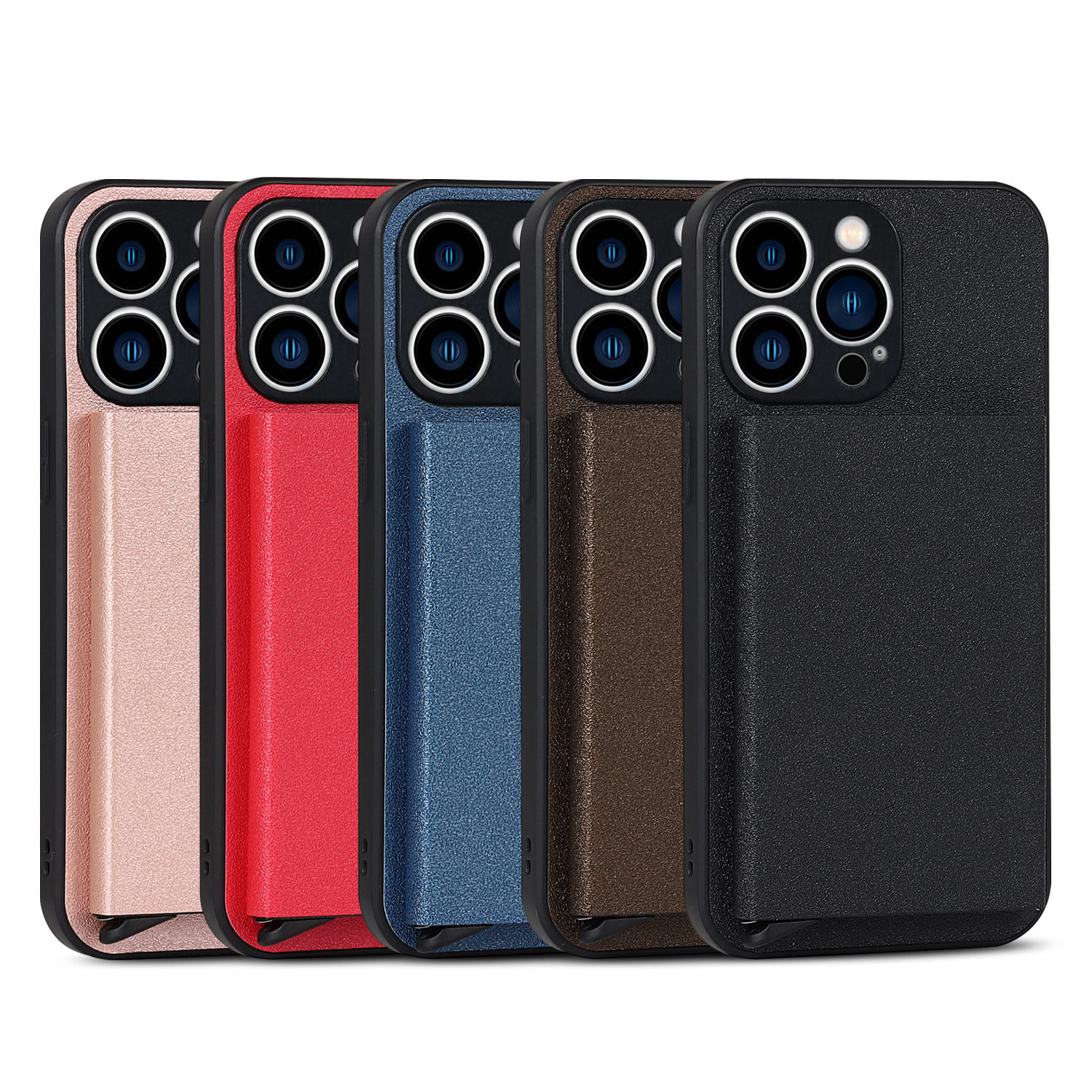 Solid-color Card-insert Phone Case photo 7