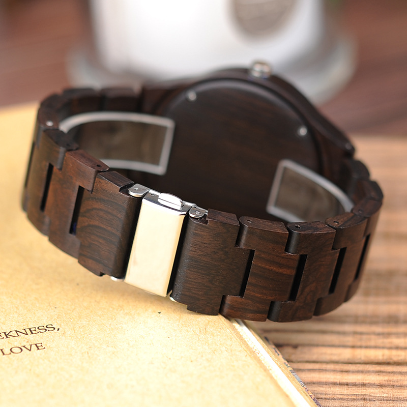 Wooden Watch Classic Analog Quartz Fashionable photo 5