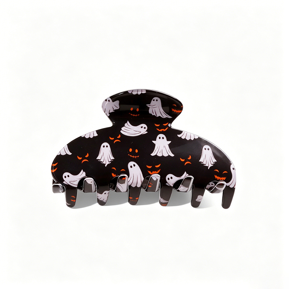 Halloween Pumpkin-print Hair Accessory Hair Clip photo 3