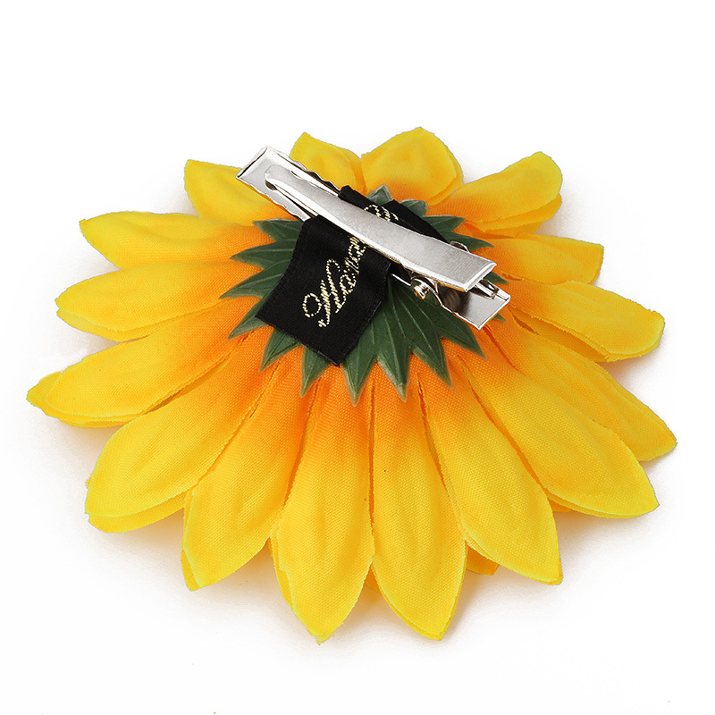 Fashion SUNFLOWER Barrettes Girls Seaside Vacation Photo Hair Accessories photo 3