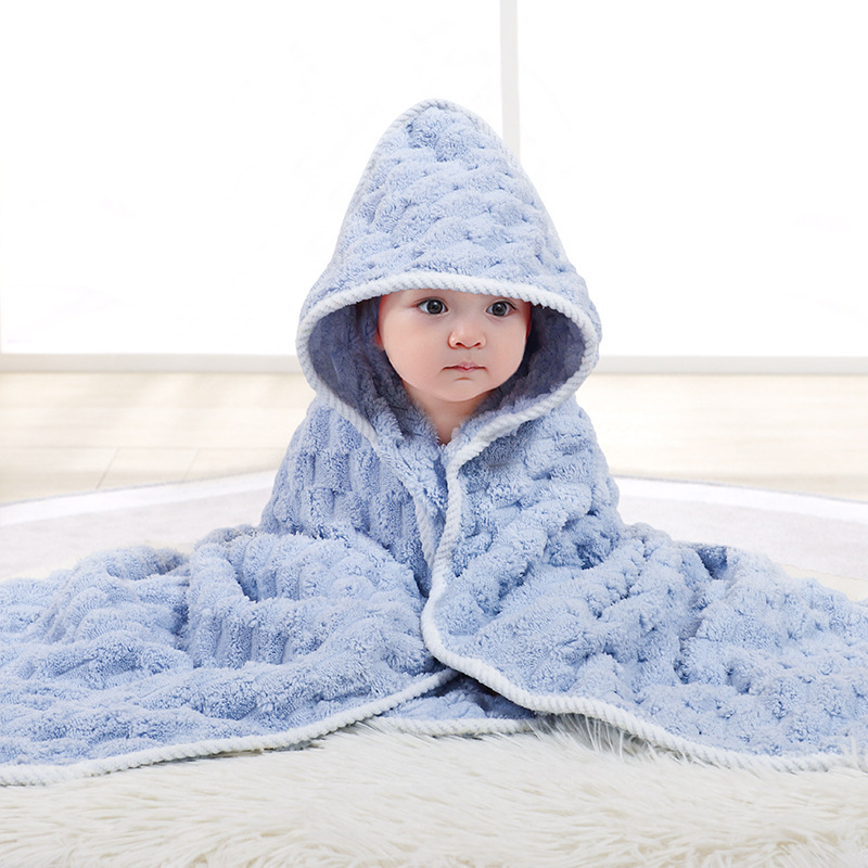 Children's Cartoon Hooded Bathrobe Blanket photo 4