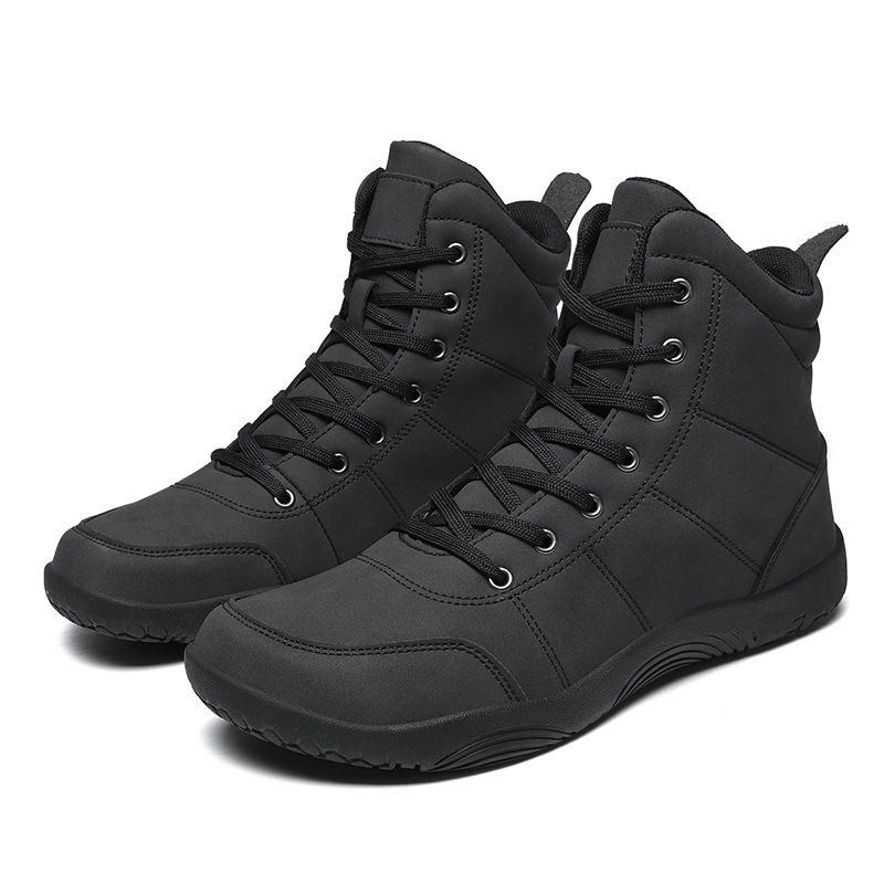 Leather High-top Wide-toe Outdoor Hiking Men's Sports Shoes photo 8