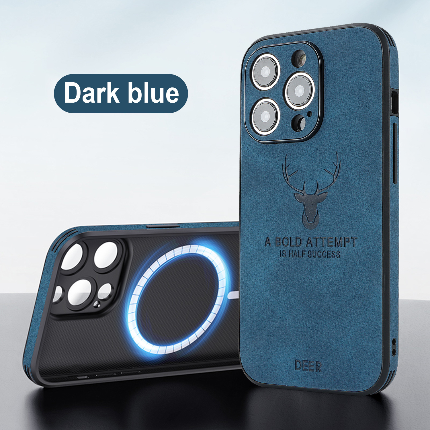 Phone Case Deer Head Built-in Magnetic Drop-resistant Protective Cover photo 7