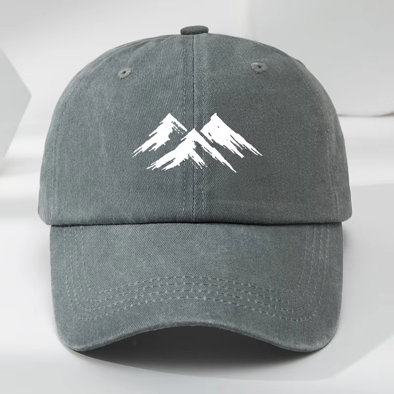 Printed Vintage Distressed Washed Mens Casual Cap photo 1