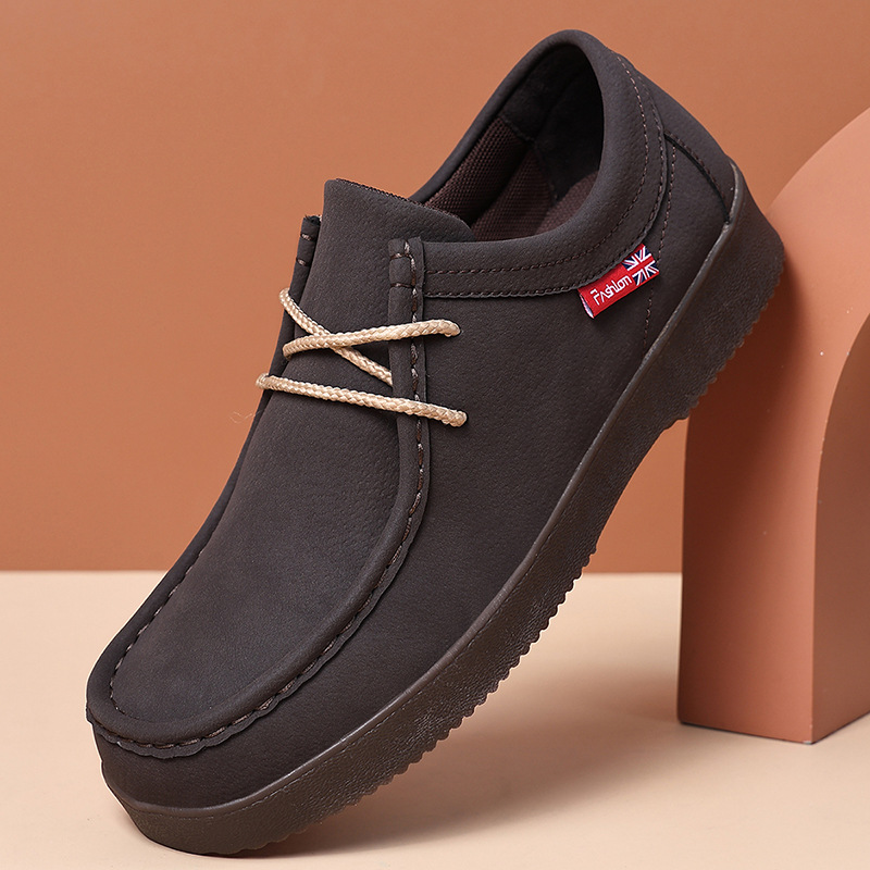Men's Genuine Leather Dress Casual Shoes - Comfortable Breathable Business Formal Loafers for Daily Wear and Office photo 4