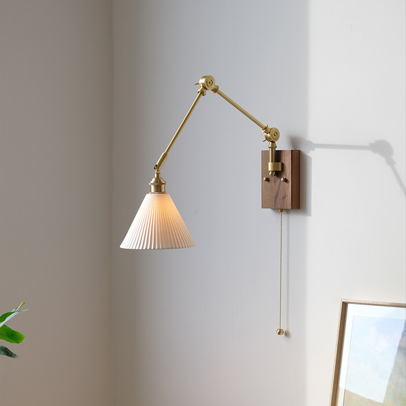 Mid-century Modern Bedroom Bedside Light In A Light French Vintage Style photo 1