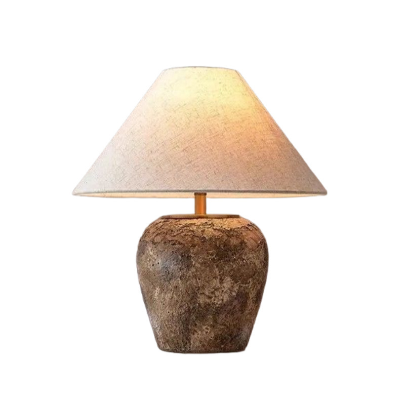 Wabi-sabi-style Ceramic Vintage Art Table Lamp photo 5