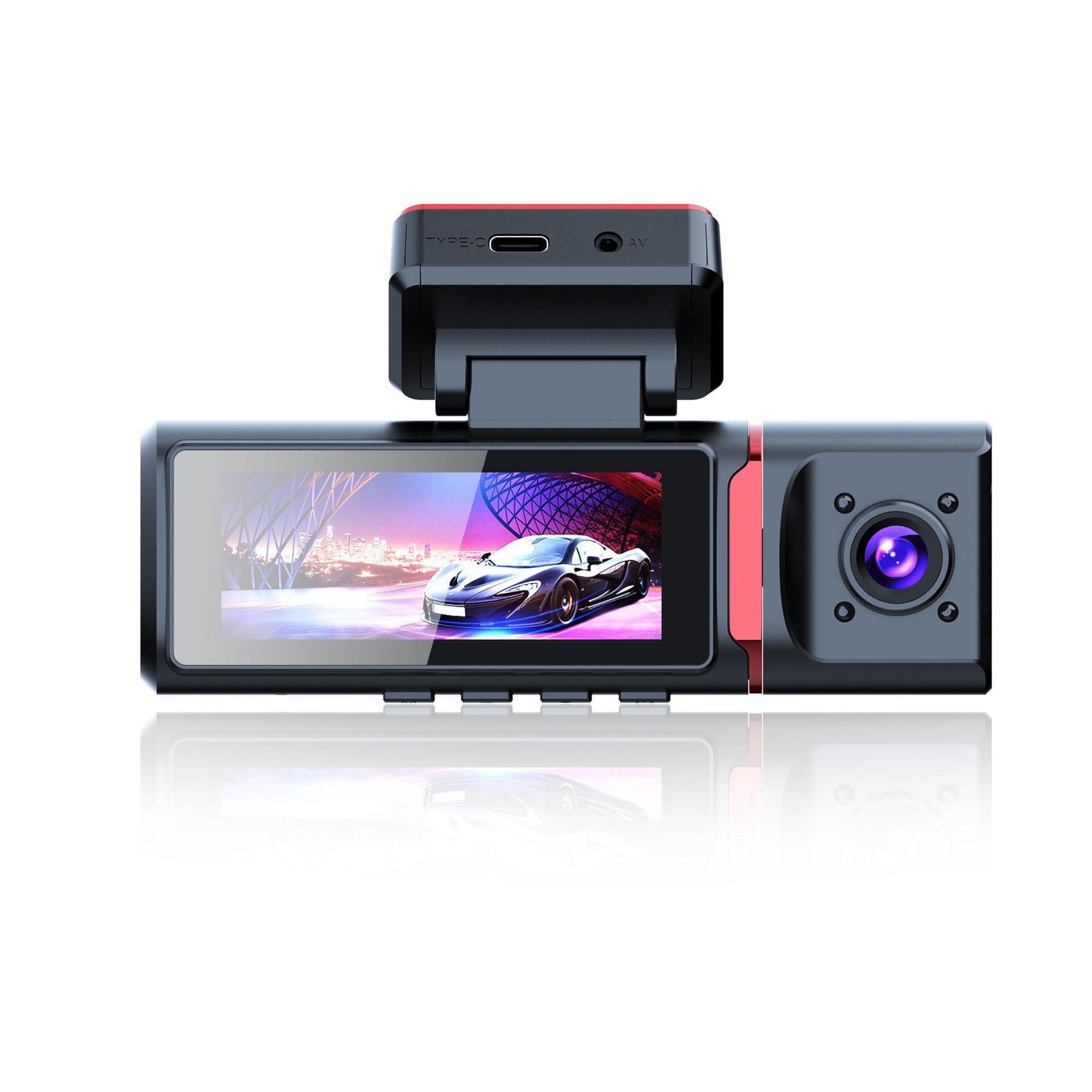 Driving Recorder 4K HD Front And Rear Three Recording WIFI Mobile Phone Interconnection photo 7