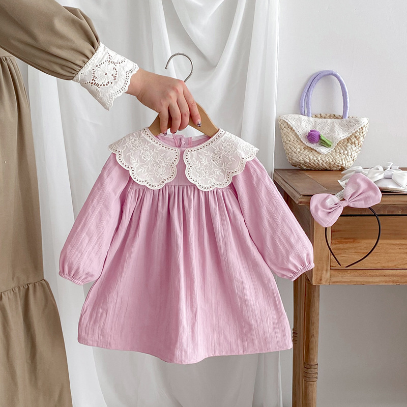 Girls' Long-sleeved Dress Without Hood photo 3