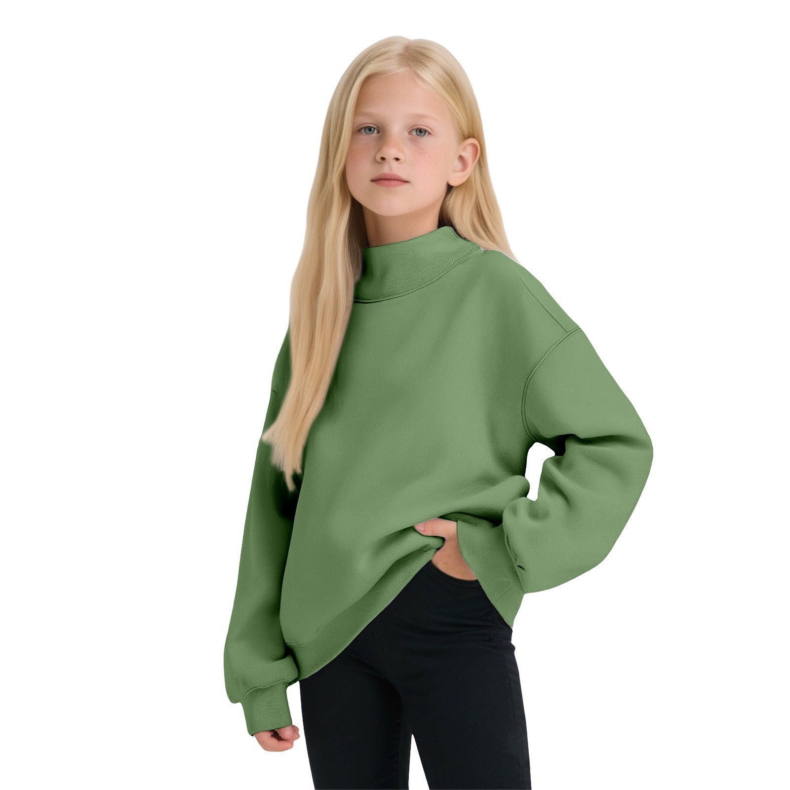 Hoodie, Crew-neck Fleece-lined Sweatshirt Childrens Clothing Mid-to-large Size Outerwear Kids Wear photo 2