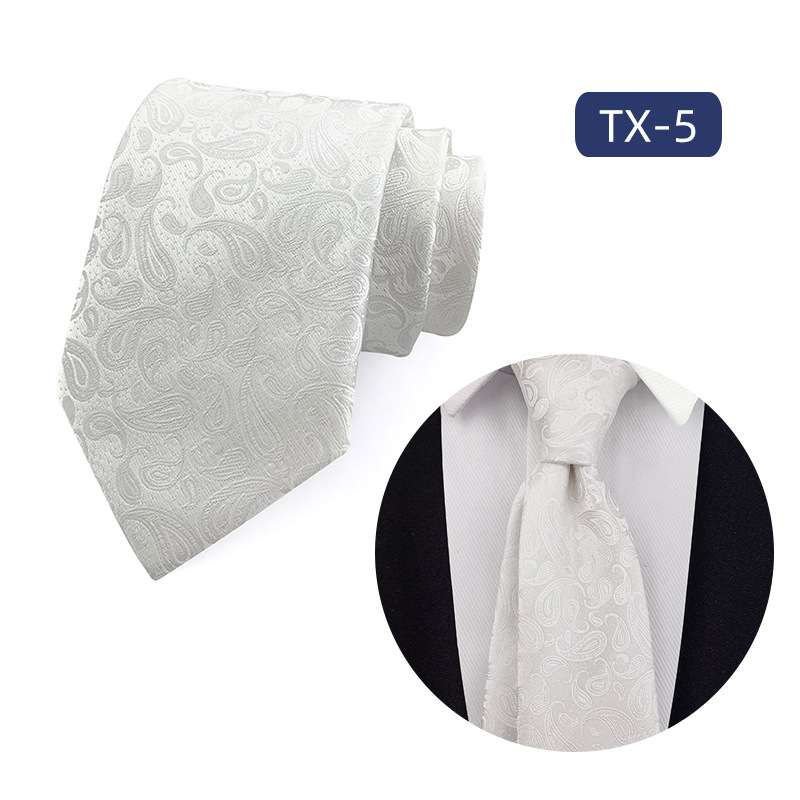Mens Jacquard Woven Business-casual Tie photo 6