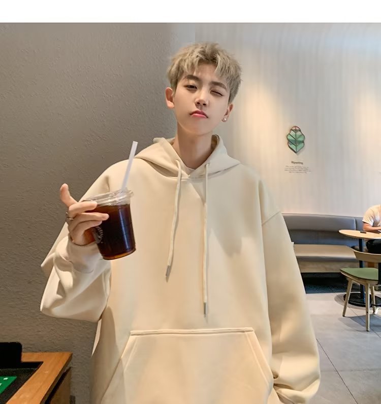 Men's Loose-fitting Pullover Hoodie photo 5