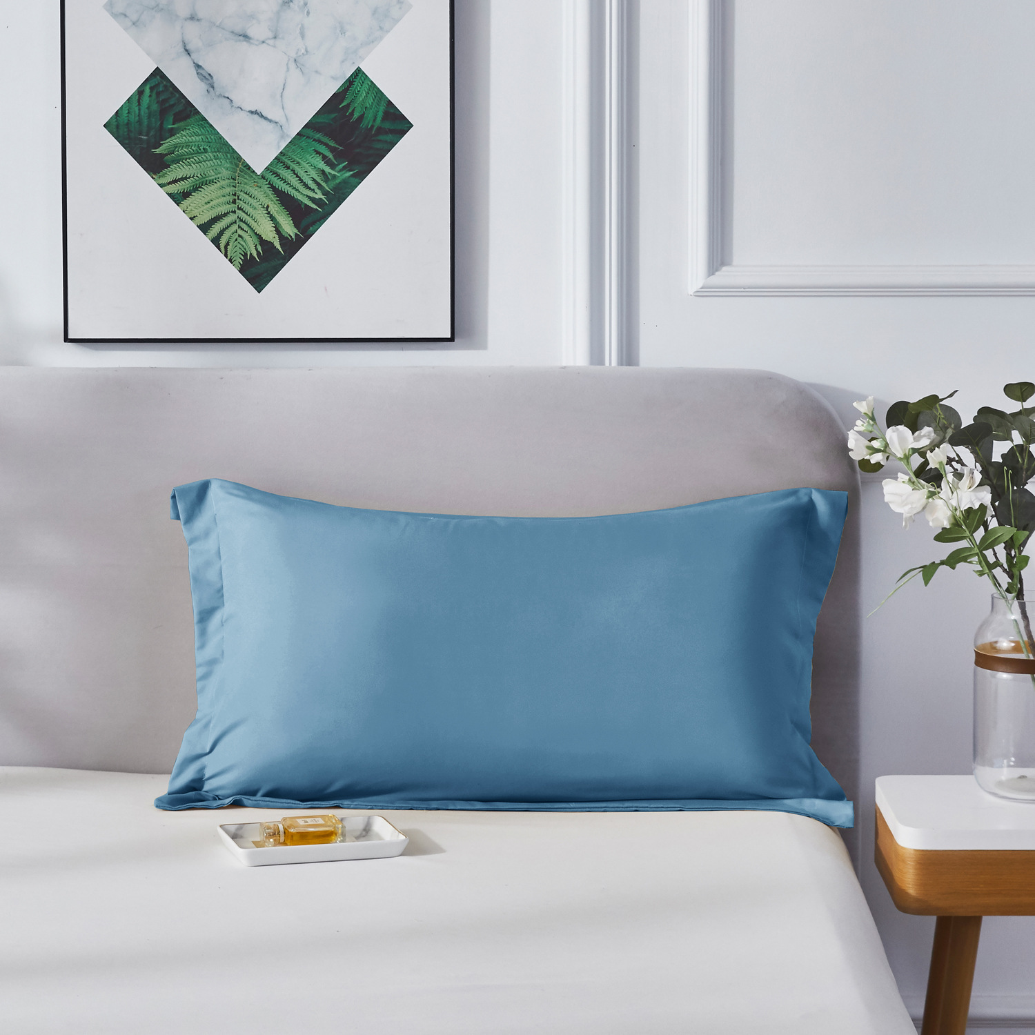 Brushed Fabric Simple And Versatile Skin-friendly Bed Sheet And Pillowcase Set photo 8