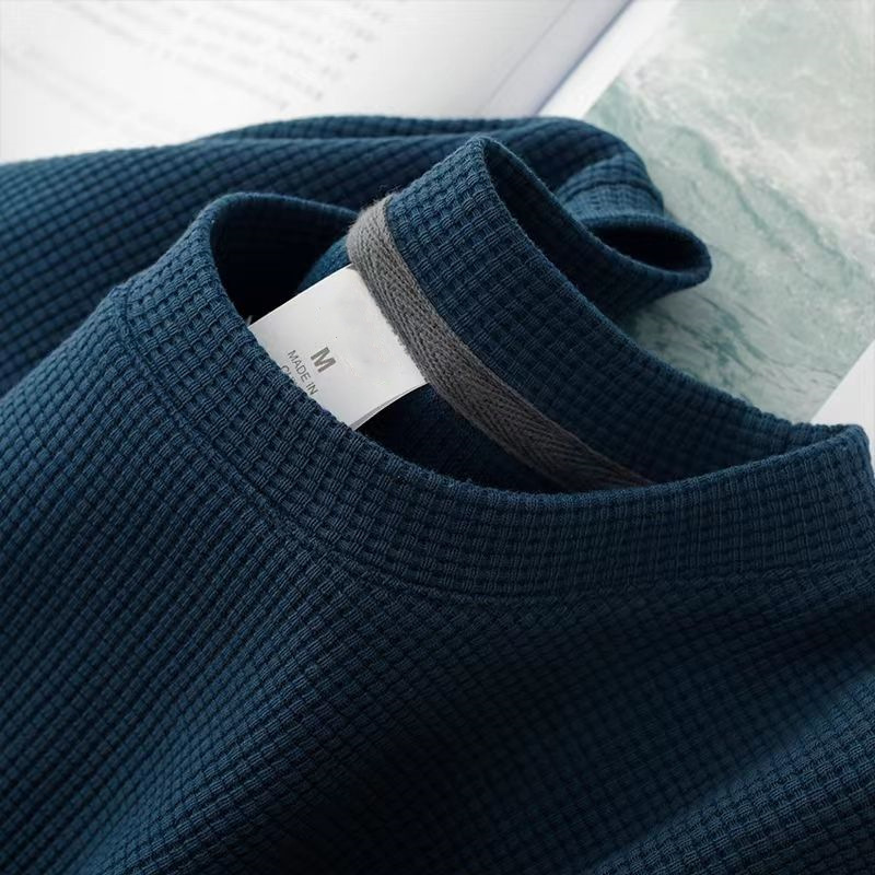 Men's Waffle-knit Crew-neck Short-sleeve Top photo 8