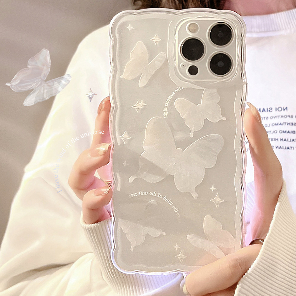 Simple Butterfly Modern Transparent Women's Phone Case photo 1