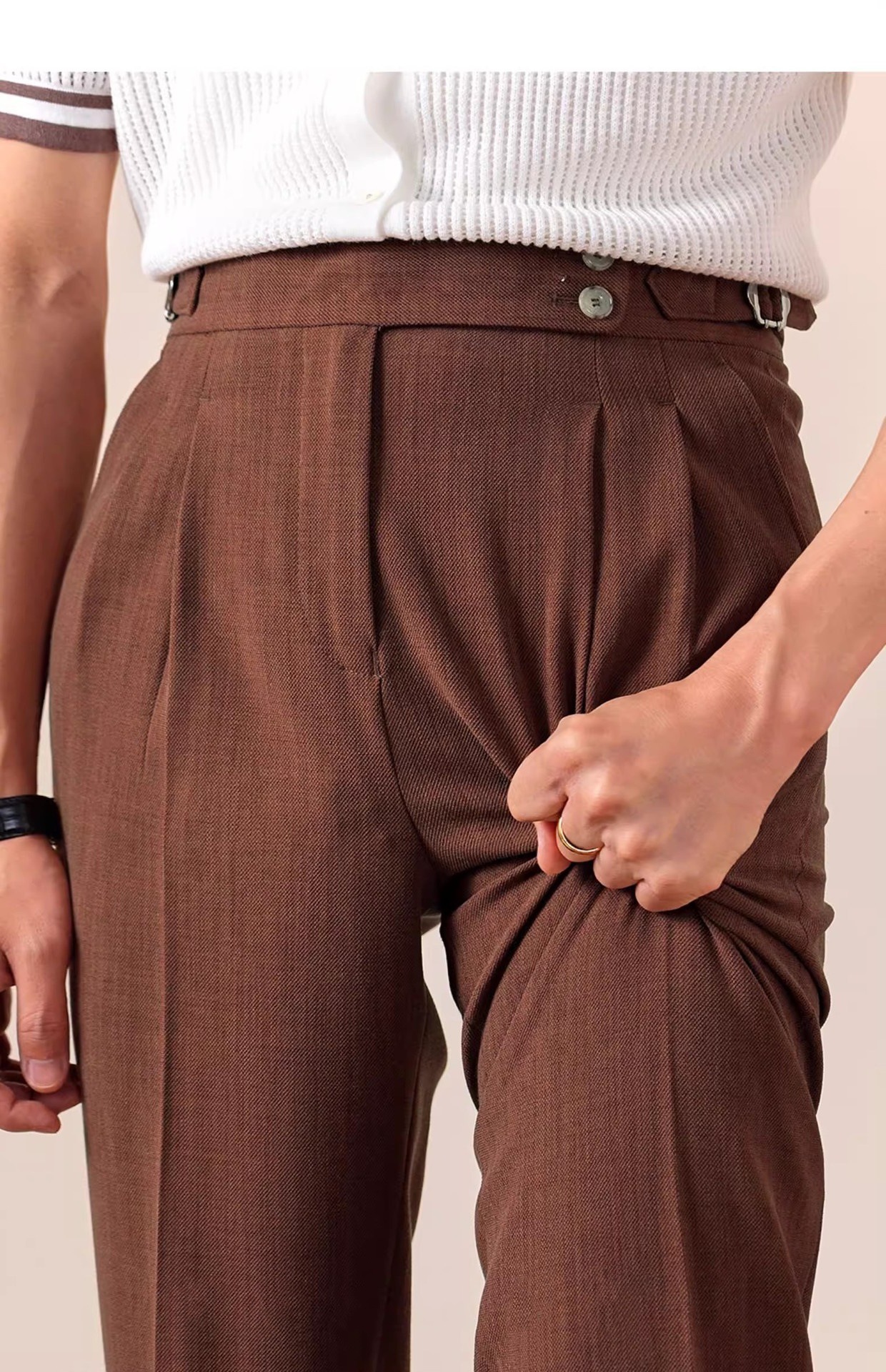 Men's Italian Men's Neapolitan Suit Pants photo 4