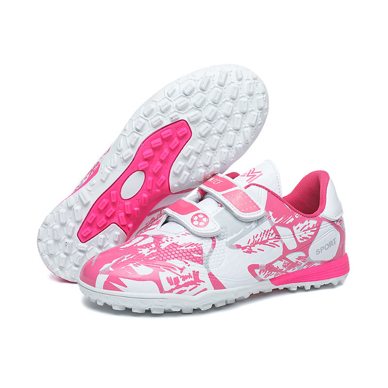 Childrens TF Turf Cleats With Long Studs And Velcro Closure Soccer Shoes photo 4
