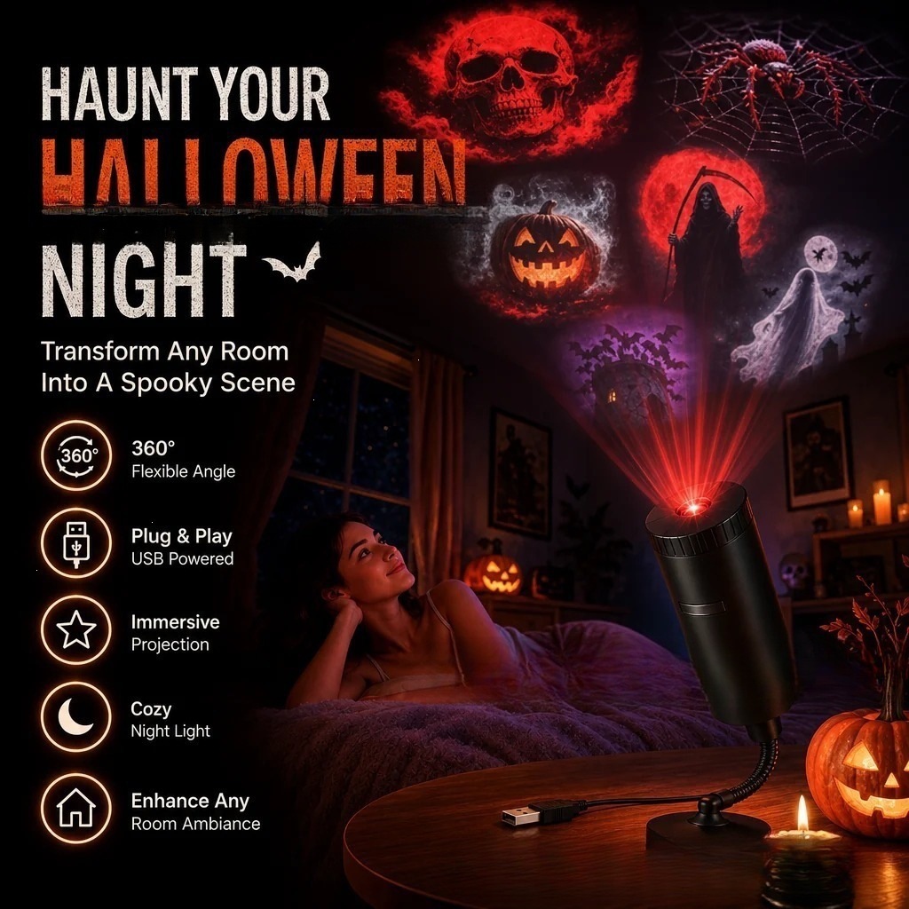 Plug-and-play HD Christmas Projector photo 1