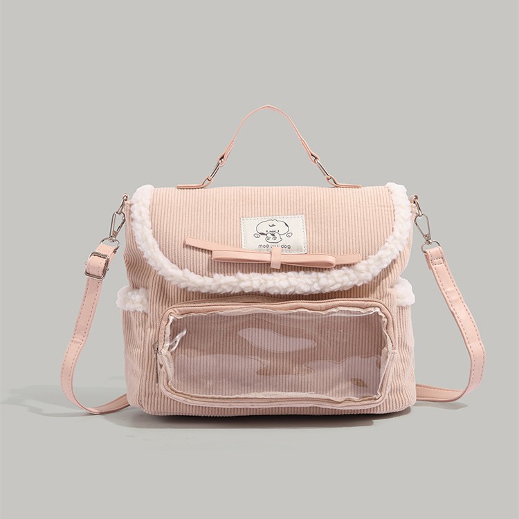 Niche Corduroy Backpack For Women photo 1