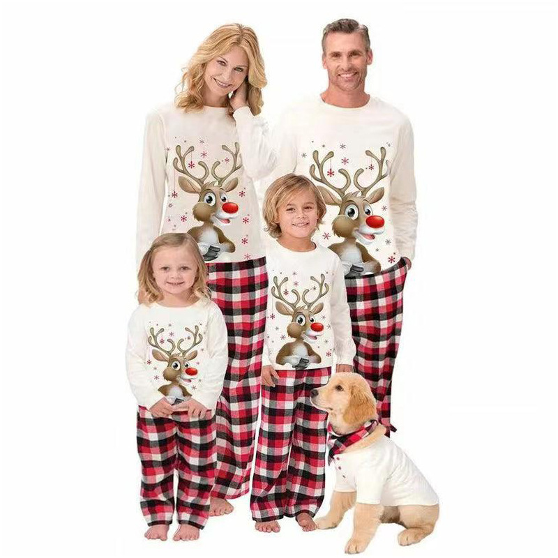 Fashionable Parent-child Sleepwear And Home Clothes Two-piece Set photo 1