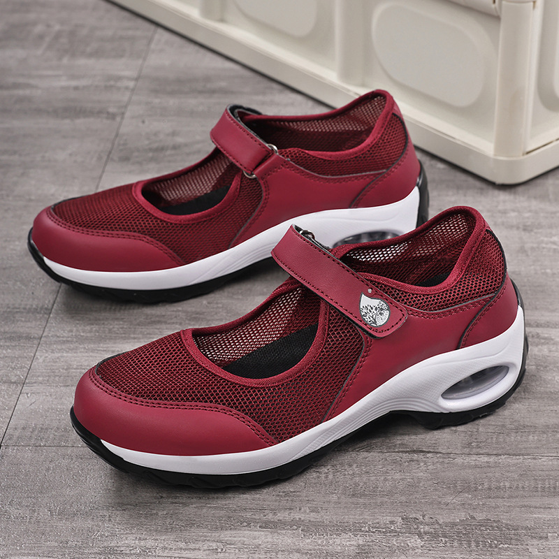 Women's Air-cushioned Mesh Sneakers, Slip-on Style photo 6