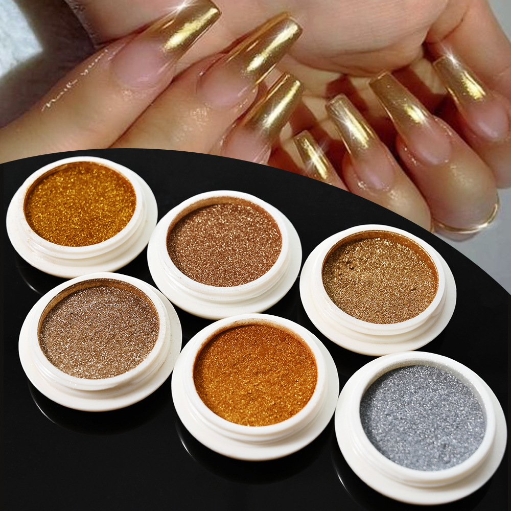 Electroplated Powder Rose Gold Nail Art Kit photo 6