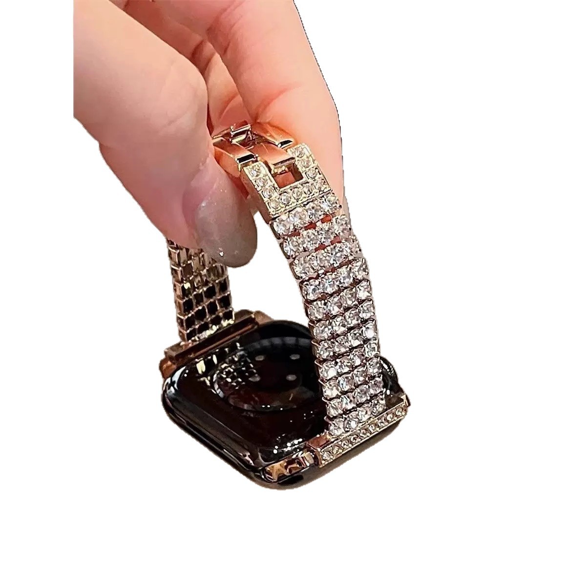 Diamond-encrusted Watch Bracelet Strap photo 5