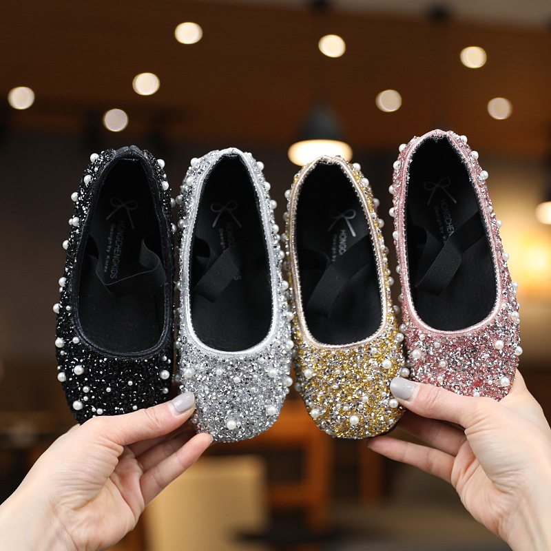 Fashionable Square-toe Bow-knot Girls Shoes photo 1