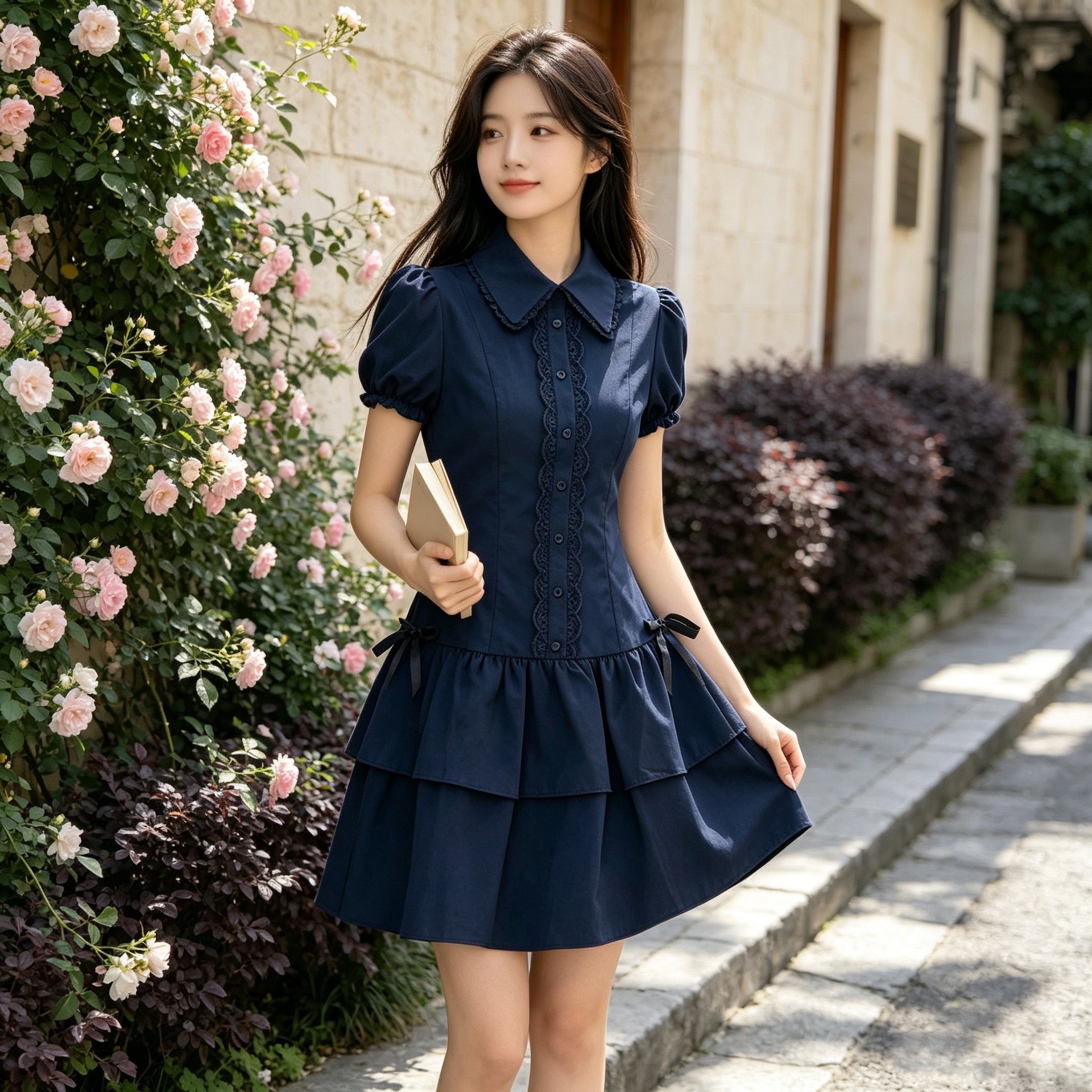 Short Dark Academia Style Dress photo 5