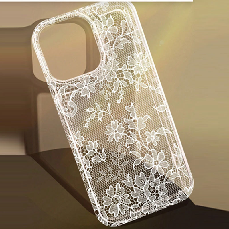 White All-over Floral-pattern Phone Case photo 5
