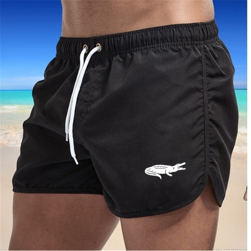 Mens Fashionable Beach Shorts Polyester Multi-Color Sports Three-Quarter-Length Shorts photo 5