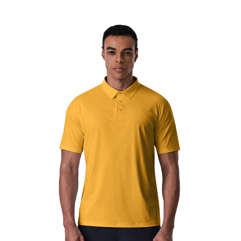 Mens Sun-Protective Quick-Drying Polo Shirt With A Turn-Down Collar And Short Sleeves photo 4