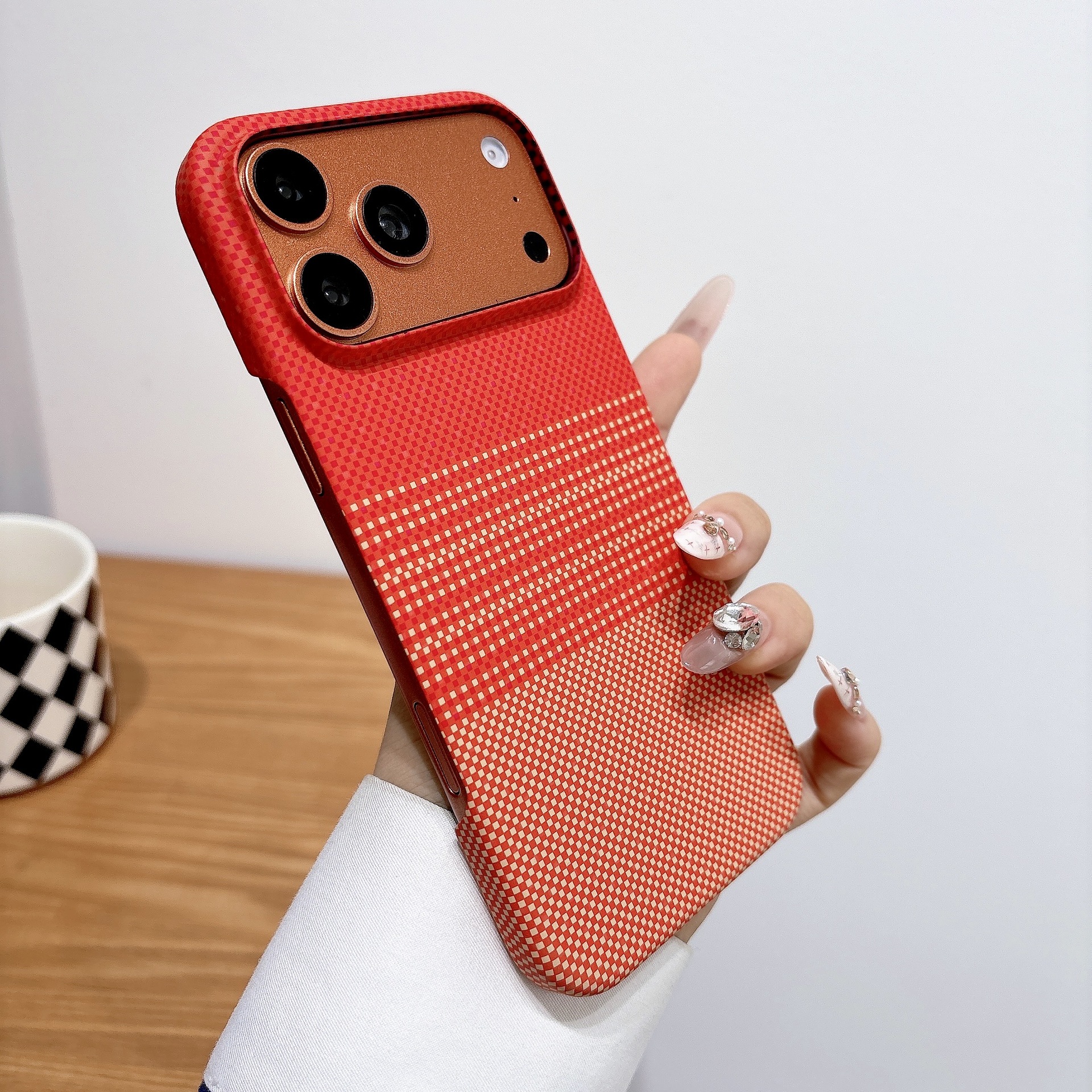 Compatible With The 18 Pro Max Carbon Fiber Magnetic Phone Case photo 1