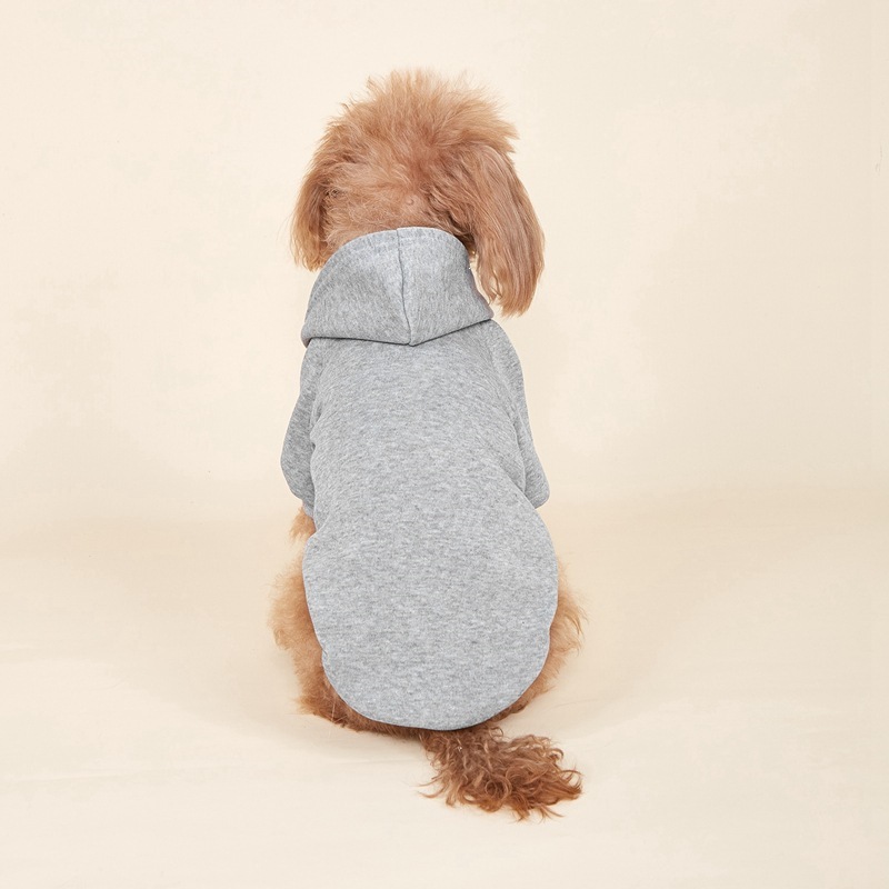 Classic Solid-color Hoodie For Pet Warmth photo 1