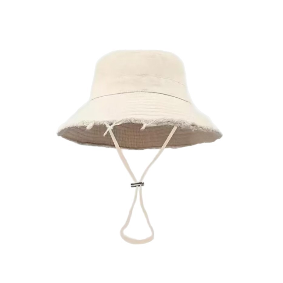Outdoor No-wash Raw-edged Bucket Hat For Men And Women photo 6