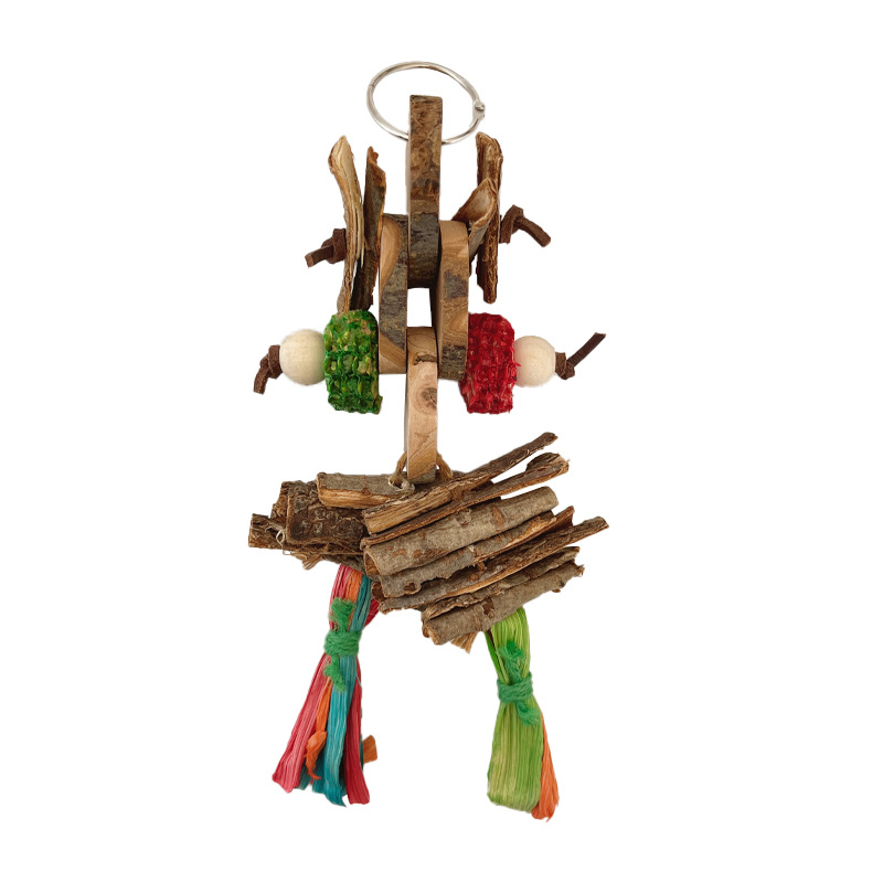 Parrot Bird Bite Toy String Relieving Stuffy Decorative Color Pendant photo 4
