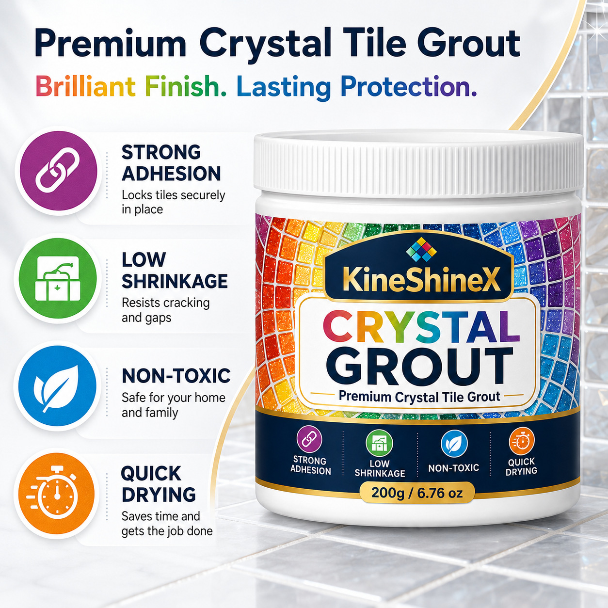 High-strength Mold-resistant Crack-resistant And Durable Tile Grout photo 1