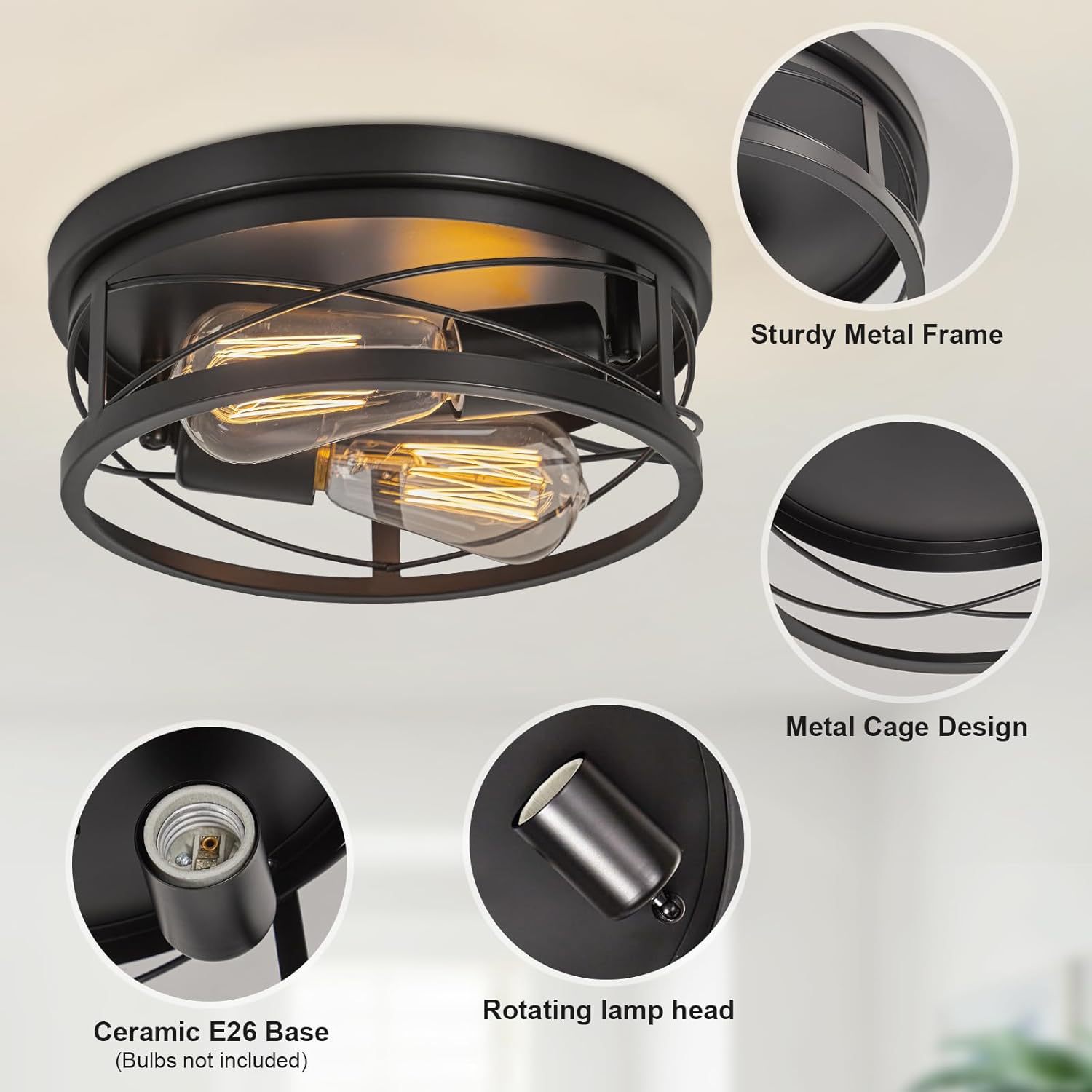 Farmhouse-style Recessed Ceiling Light photo 2