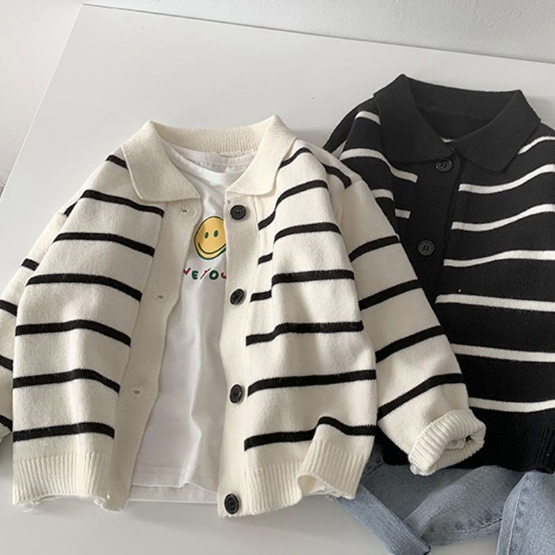 Stylish Striped Top And Jacket For Boys photo 2