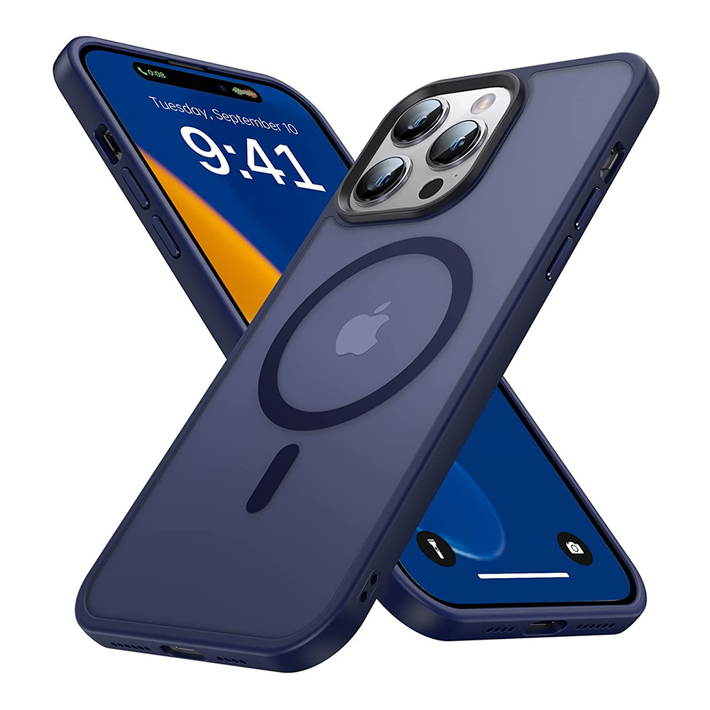 Phone Case Frosted Skin Feeling Inner Airbag Drop-resistant Applicable Iphone15pro Max Magnetic Protective Shell photo 4