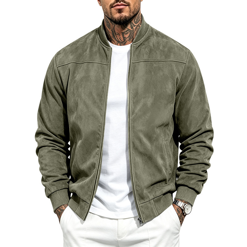 Suede Long-sleeve Zip-up Jacket photo 8
