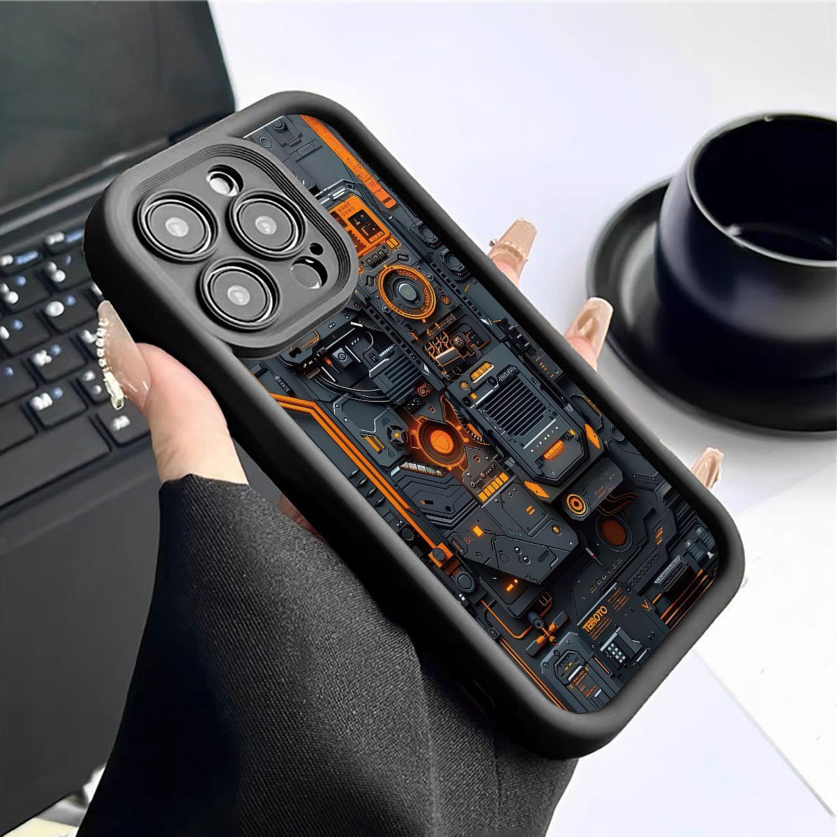 Mechanical Internal Step New Groove Phone Case photo 5